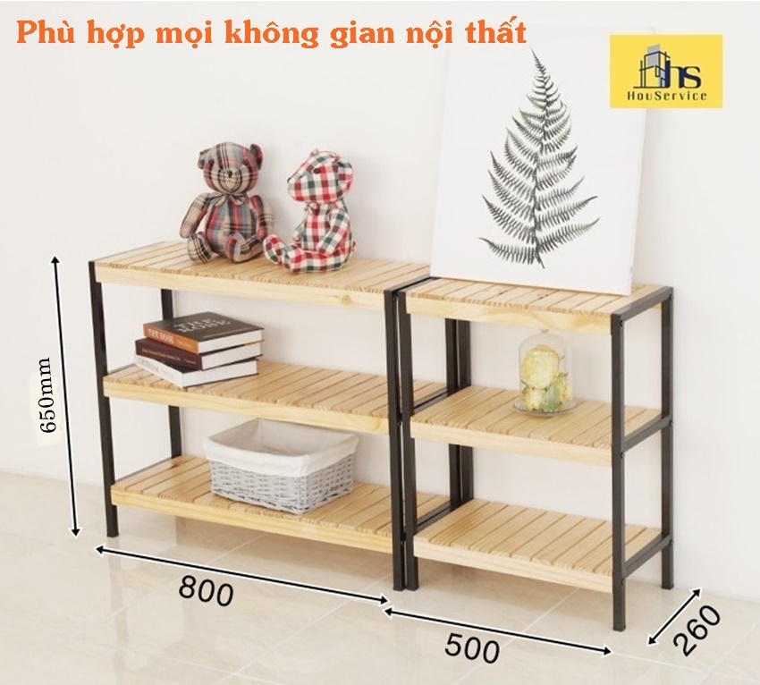 [HCM - Nhận đặt hàng theo yêu cầu] [Korea Style] Kệ đa năng Sắt Gỗ size L cỡ lớn, phong cách Hàn Quốc. Kệ đa năng, tiện dụng, bày trí đẹp phù hợp không gian đơn giản, hiện đại và sang trọng. Kệ cao cấp, đạt tiêu chuẩn Hàn Quốc