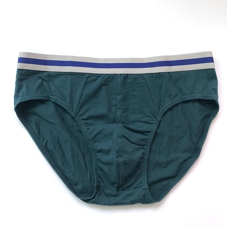 Hộp 4 quần lót nam tam giác vải cotton  thoáng mát cạp bản to co giãn tốt - quan lot nam