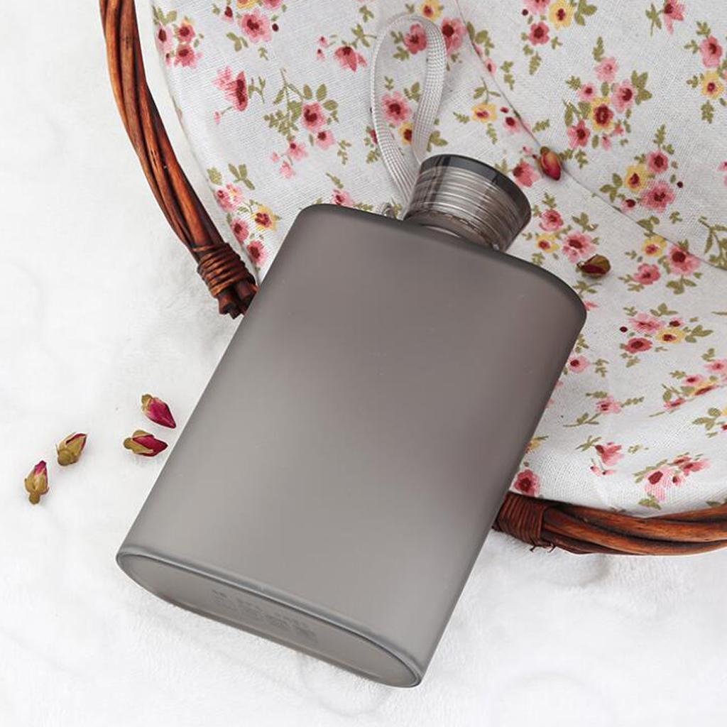 2pcs 400ml Memo Paper Bottle Flat Wine Bottle Cup Kettle Plastic Hip Flask