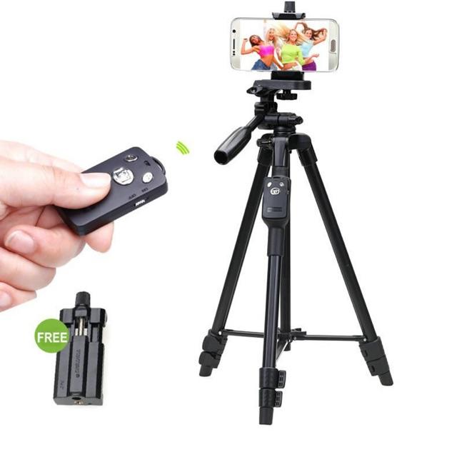 Gậy 3 chân Tripod 3388 cao 1m50 + Remote Bluetooth