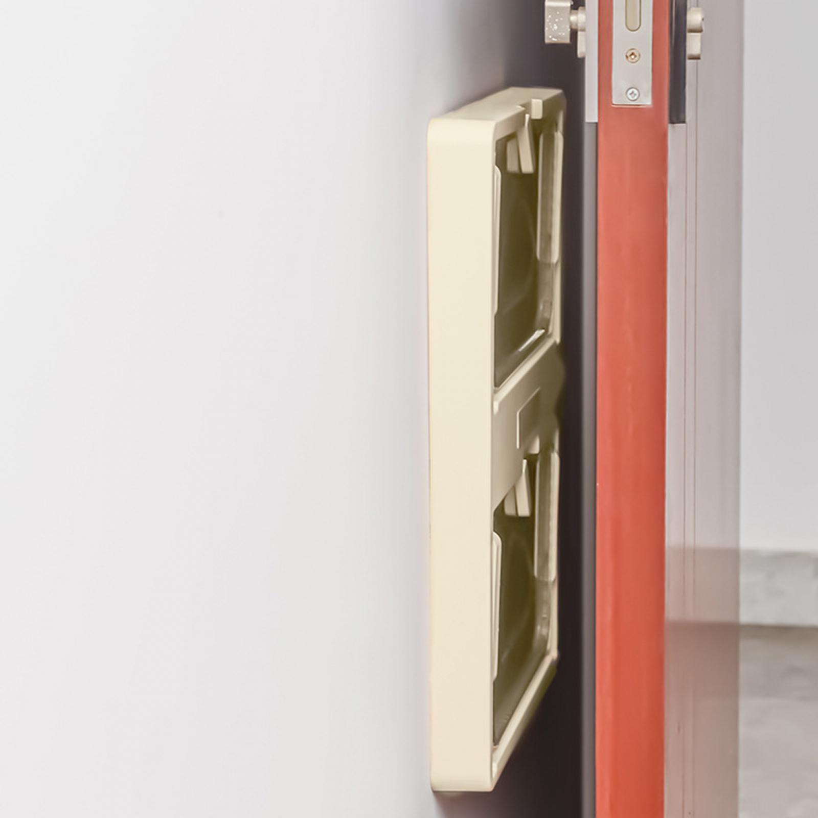 Wall Mounted Shoes Rack Shoe Holder Punch Free Space Saving Detachable Shoe Hanger Shoe Shelf for Closet Entryway Toilet Home