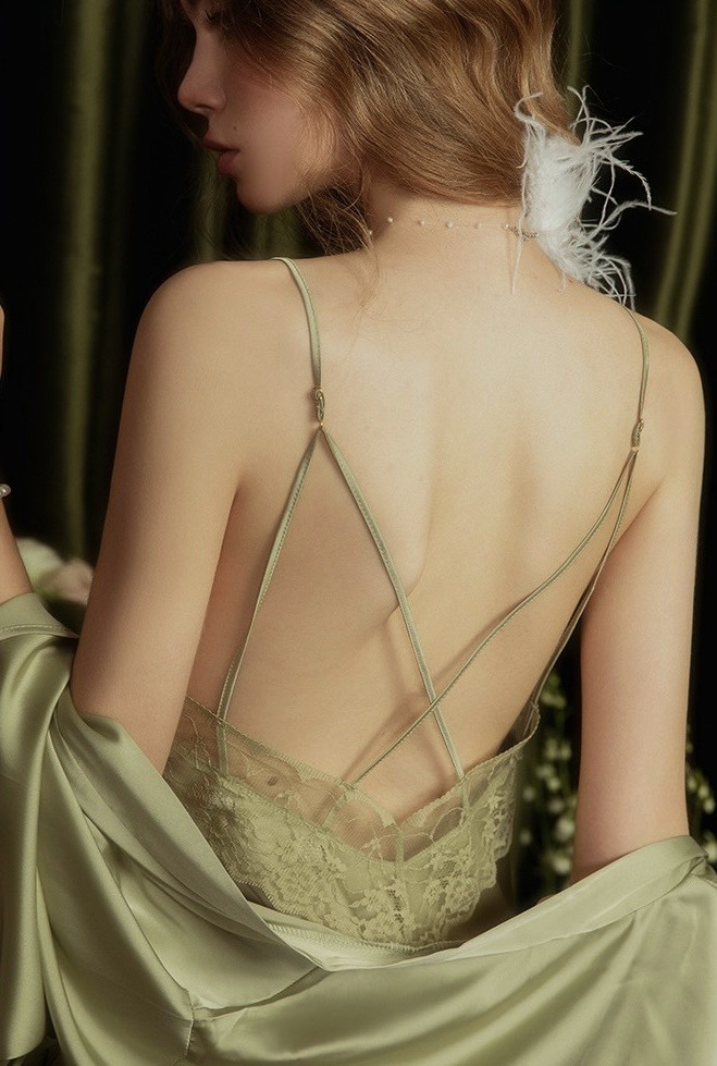 Đầm Ngủ Nữ Dáng Suông Phối Ren - B.Lingerie