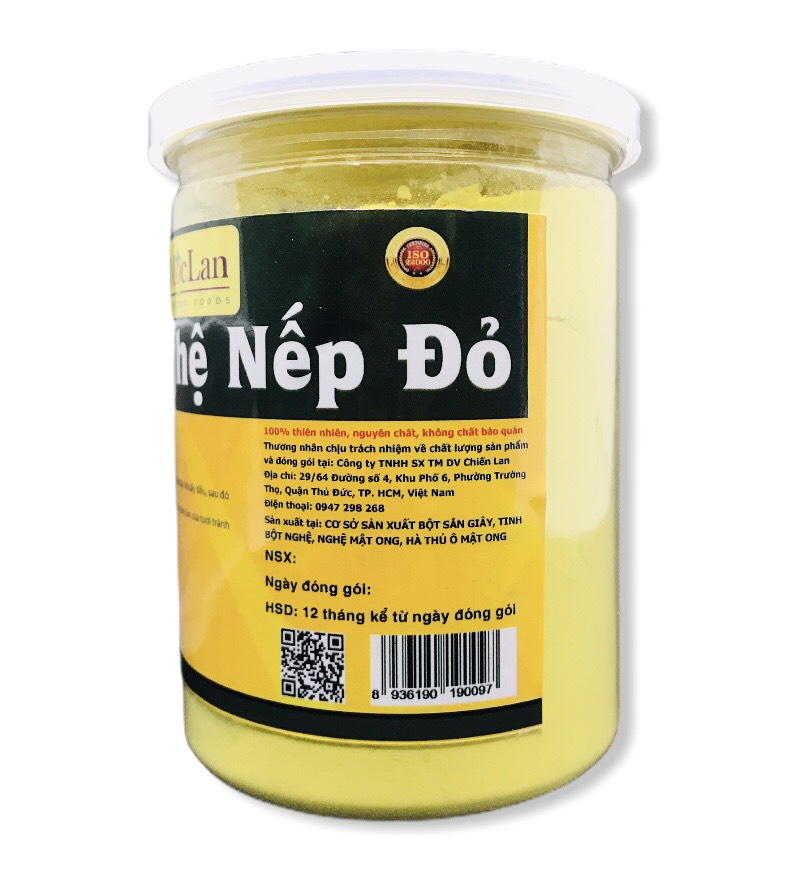 Tinh nghệ nếp đỏ Mộc Lan (hộp 250g )