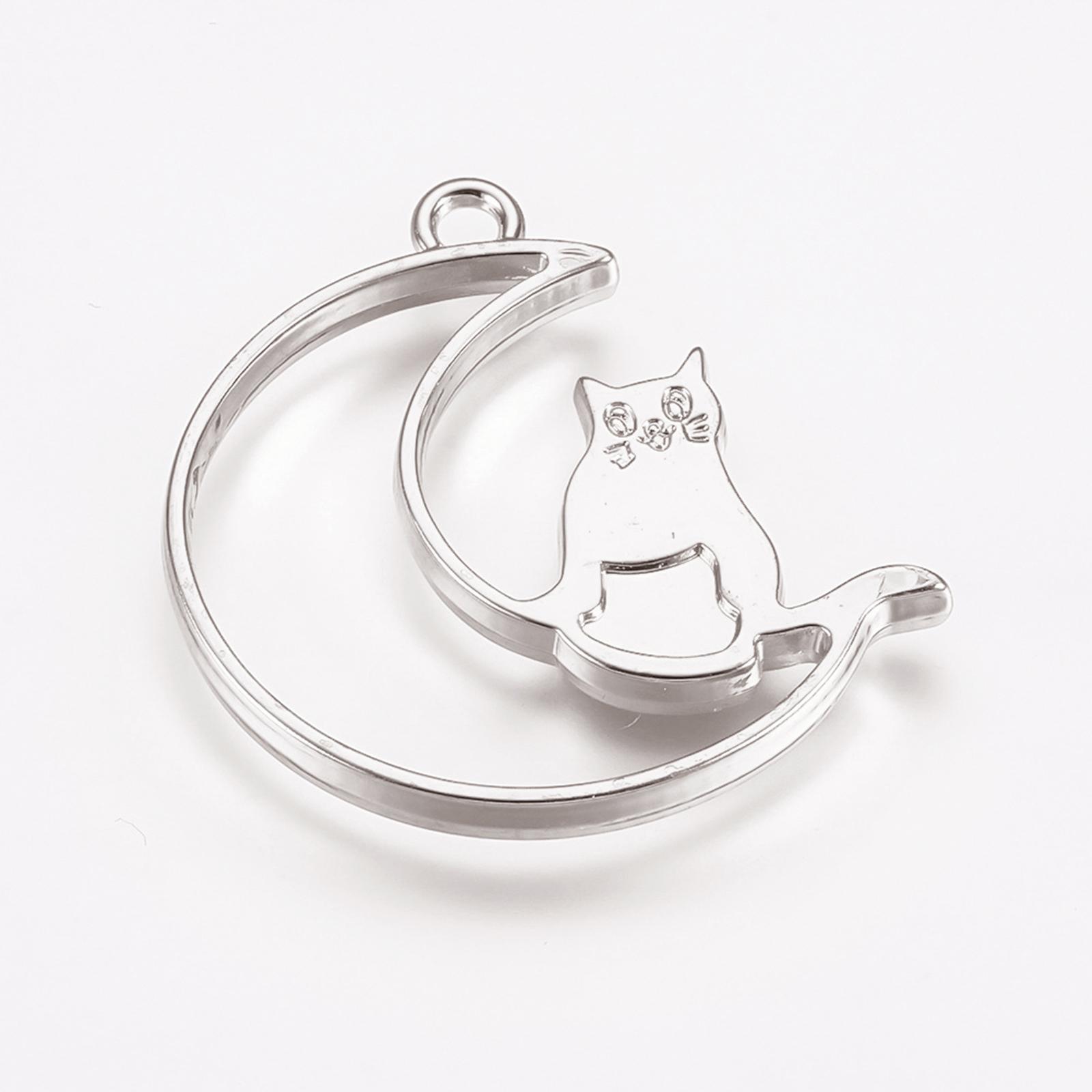 10x Open Back Bezel Charms Geometric Hollow Trays Charms Bezels for Earrings