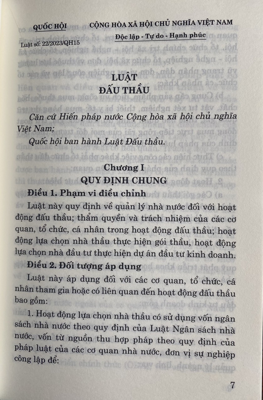 Luật Đấu Thầu 