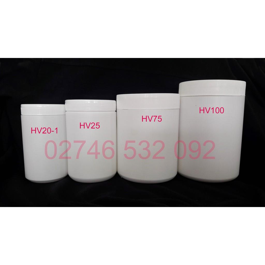 Hủ Nhựa Trắng Đục Nắp Vặn 1.2Kg Đựng Bột Siêu Xinh - HV100