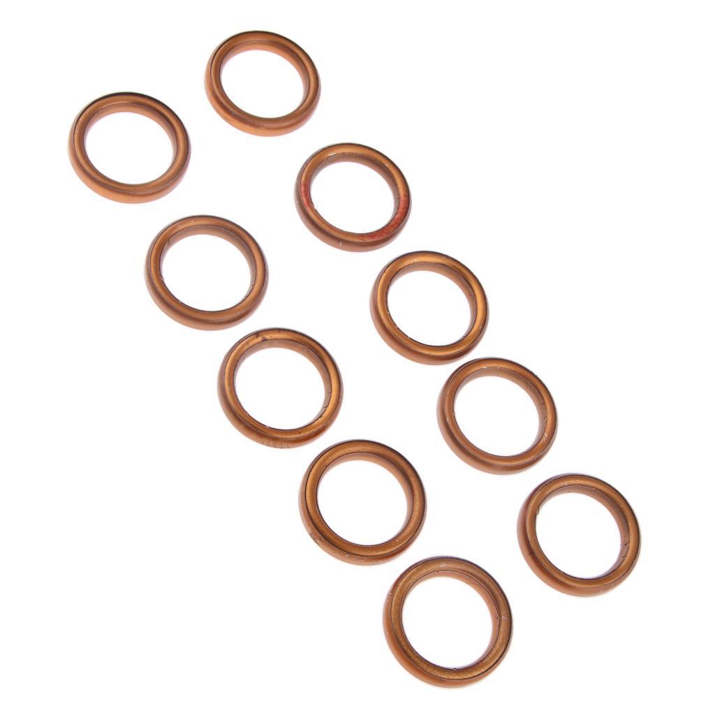 2x10x Exhaust Pipe Gaskets for 49 50 110 150cc Gy6 Moped Scooter ATV