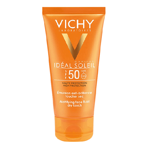 Bộ Kem Chống Nắng Không Gây Nhờn Rít Vichy Ideal Soleil Dry Touch 50Ml Và Dưỡng Chất Khoáng Mineral 89 10Ml