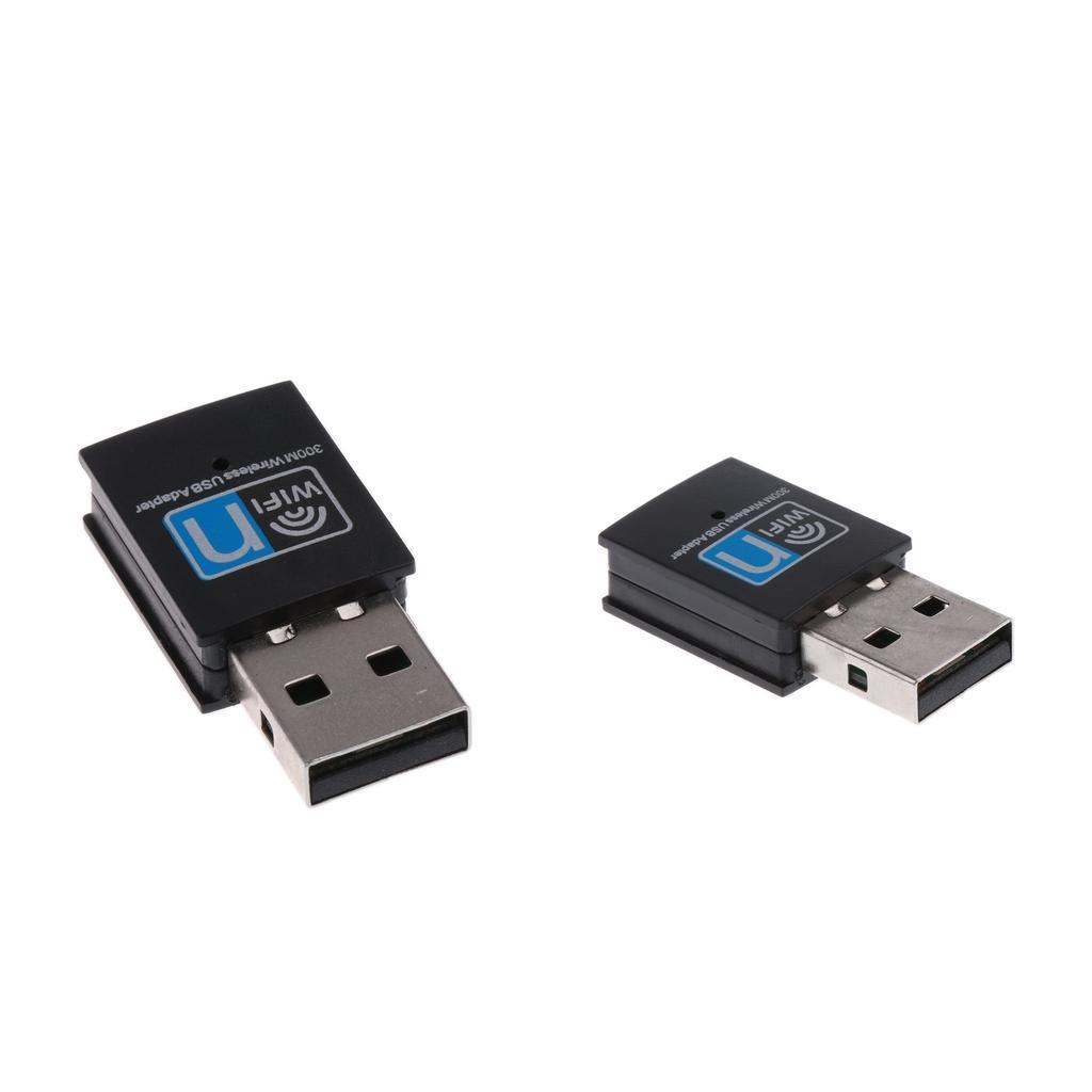 2x USB Wireless Network Adapter Card IEEE802.11n/g/b 2.4G 300M for Computer