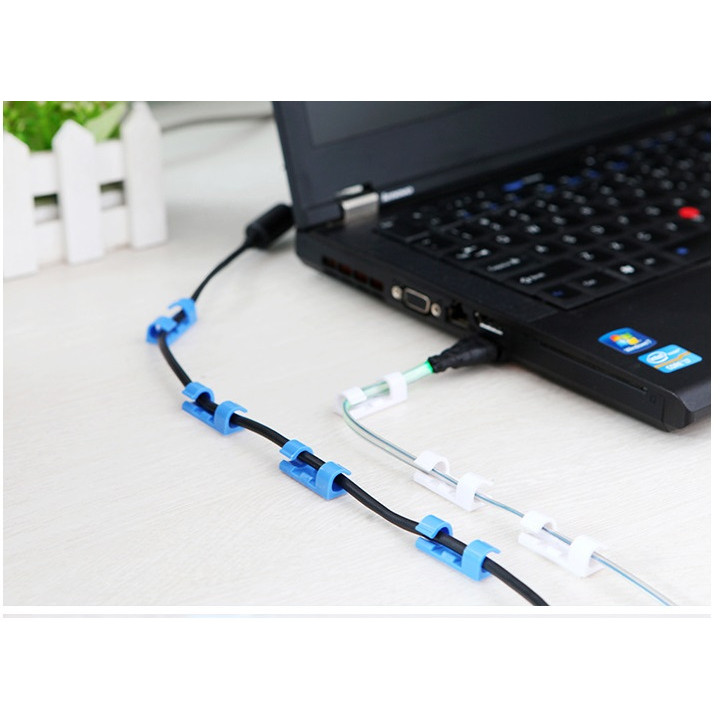 Vỉ 10 kẹp nhựa cố định dây điện tiện dụng