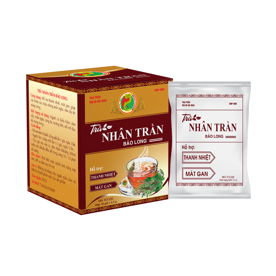 Trà Nhân Trần Thực Phẩm Bảo Vệ Sức Khỏe Hỗ Trợ Phục Hồi Chức Năng Gan - Bảo Long - Hàng Chính Hãng