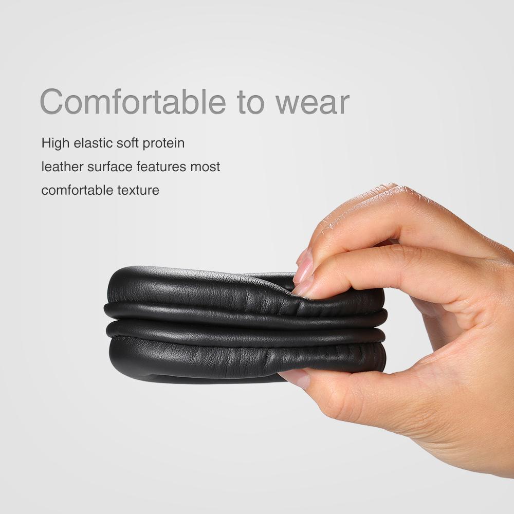 Replacement Memory Ear Pad Cushion Protein Leather Compatible with Audio-technica ATH-M40x M50 M50S M20 M30 M40 ATH-SX1