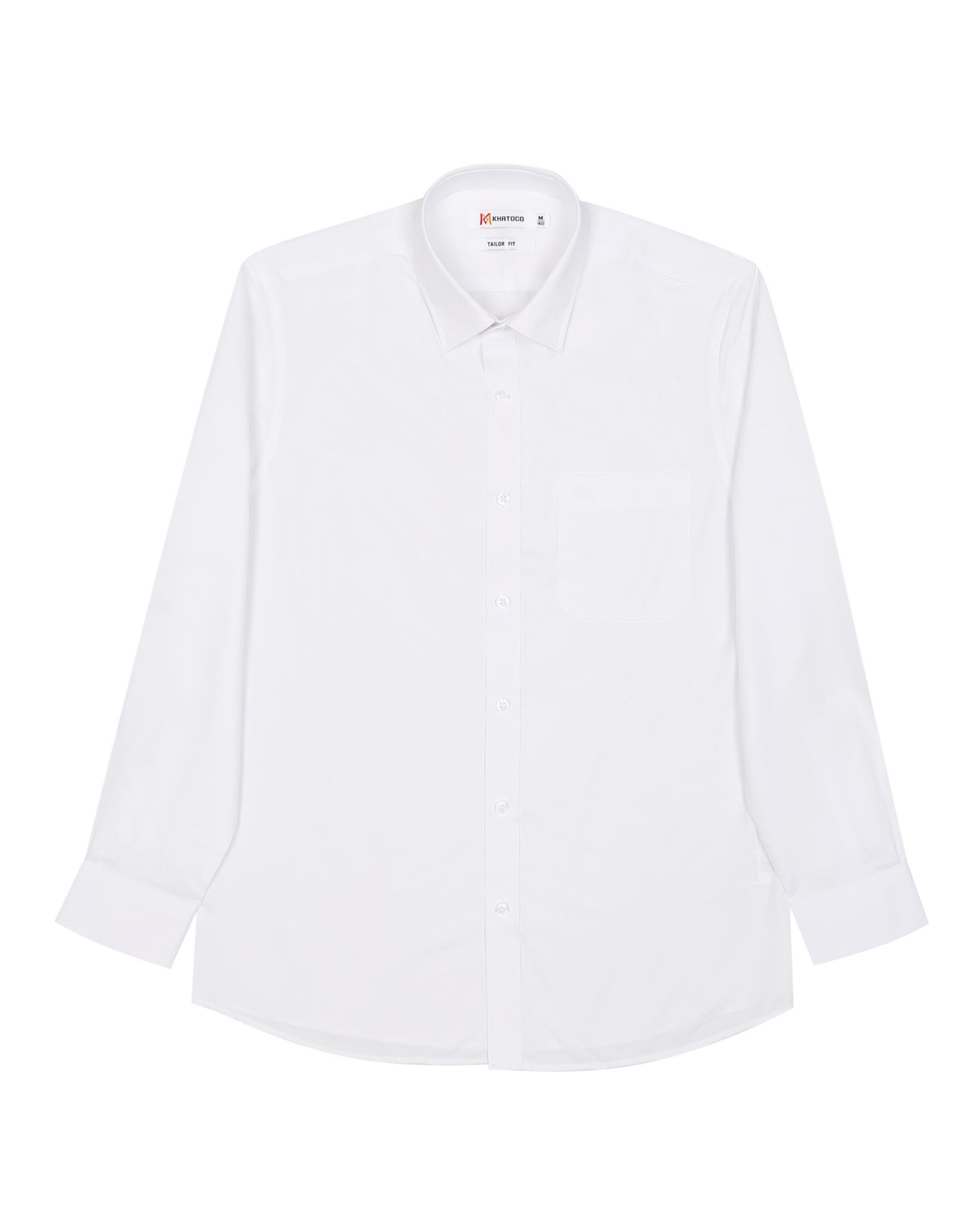 Áo sơ mi nam KHATOCO Tailor Fit dài tay A1MD320T1-CNTR012-2708-D