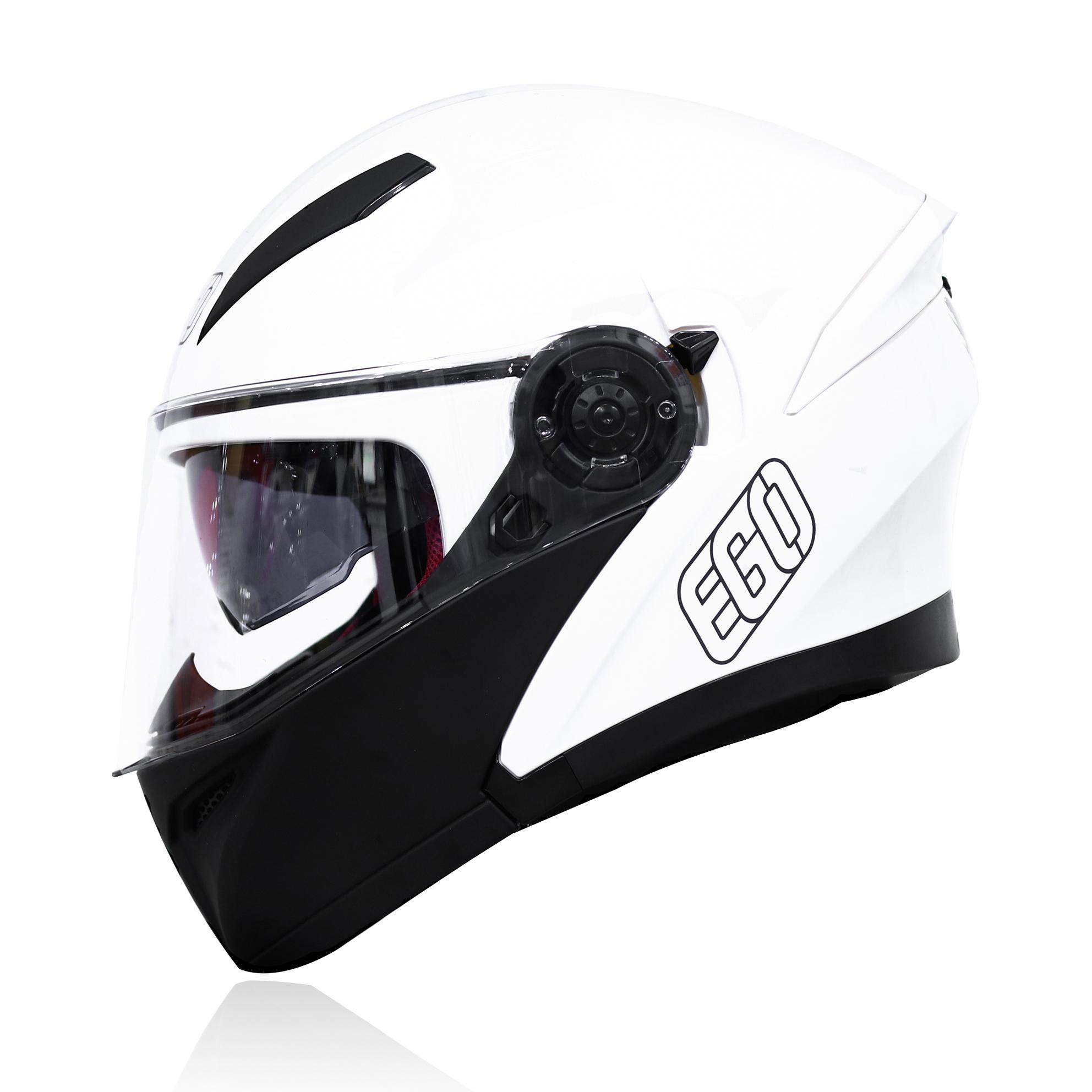 Mũ Bảo Hiểm Fullface Lật Hàm EGO E-9 New Hai Kính Nhẹ Nhỏ Gọn Thoáng Khí [Chính Hãng