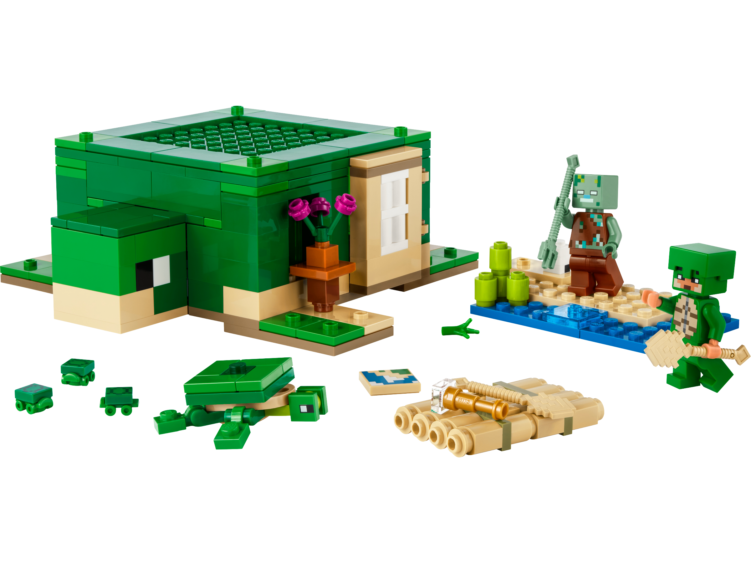 Đồ Chơi Lắp Ráp Ngôi Nhà Rùa Biển - The Turtle Beach House - Lego Minecraft 21254 (234 Mảnh Ghép)