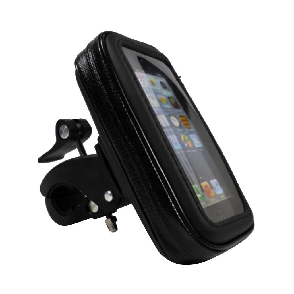 Bike Phone Mount Holder, Motorcycle Waterproof Phone Case Bag with Handlebar Mount Holder Cradle