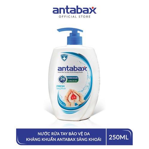 Nước Rửa Tay Bảo Vệ Da Kháng Khuẩn Antabax Fresh Sảng Khoái 250ml