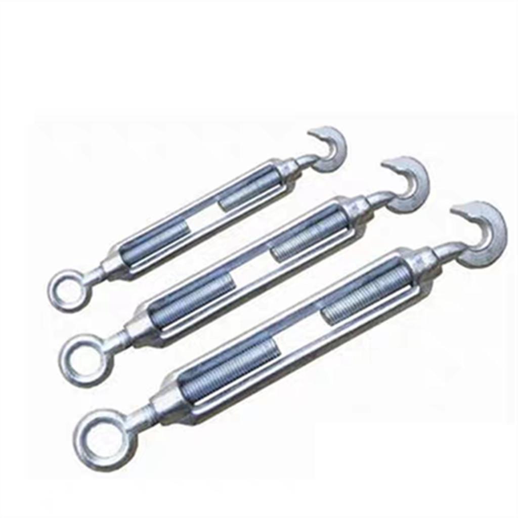 304 Stainless Steel DIN1480 Eye Hook Turnbuckle Wire Rope Cable Tension 8mm