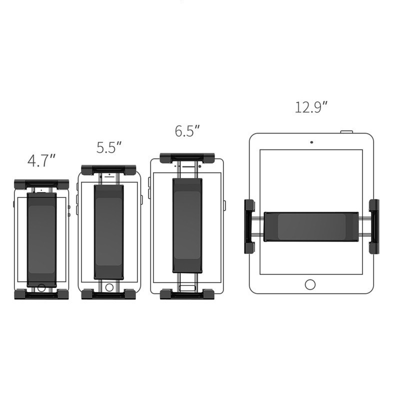 Giá đỡ cho điện thoại máy tính bảng lắp sau ghế dùng cho ô tô xe hơi(xoay 360 độ, tiện dụng, phù hợp nhiều dòng xe)