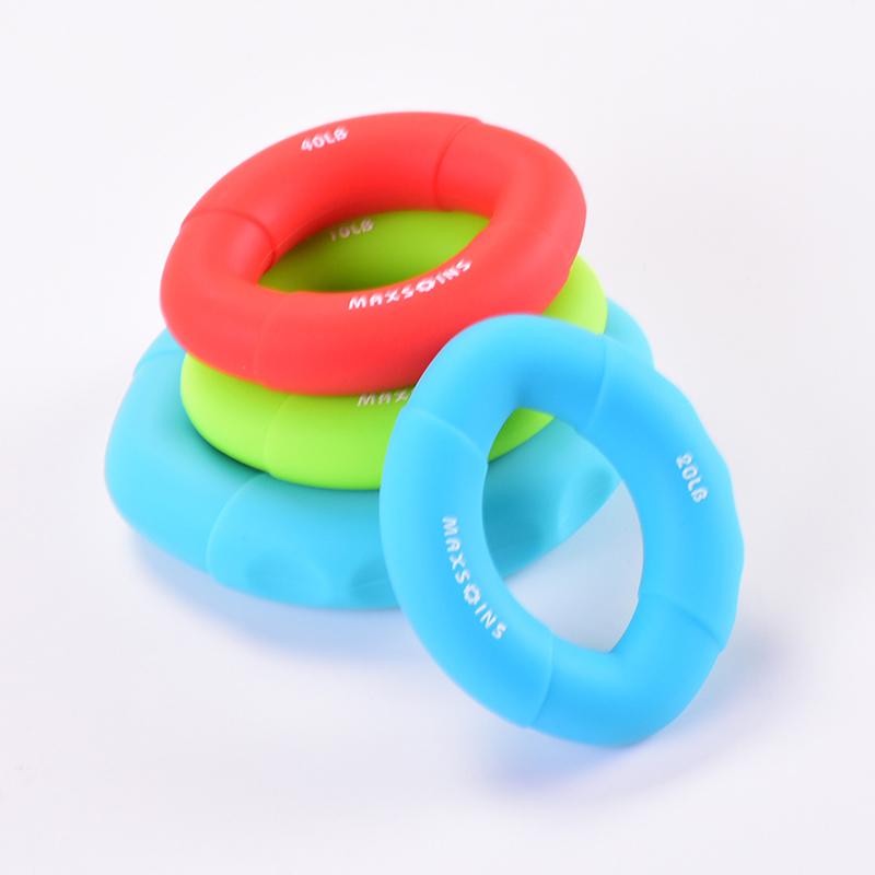 Tập Thể Dục Tại Nhà Tay Cầm Cơ Lực Cho Trẻ Em Cổ Tay Giãn Nở Cao Su Tập Ngón Tay Kẹp Vòng Tập Gym Chống Căng Thẳng Trẻ Em Color: Red-40LB