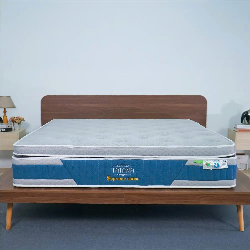 Nệm lò xo túi TATANA Supreme Latex độ dày 33 cm-Bảo Hành 10 Năm