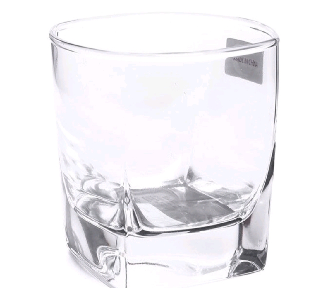 Bộ 6 cốc thủy tinh đáy vuông lùn Plaza Ocean Rock 195ml
