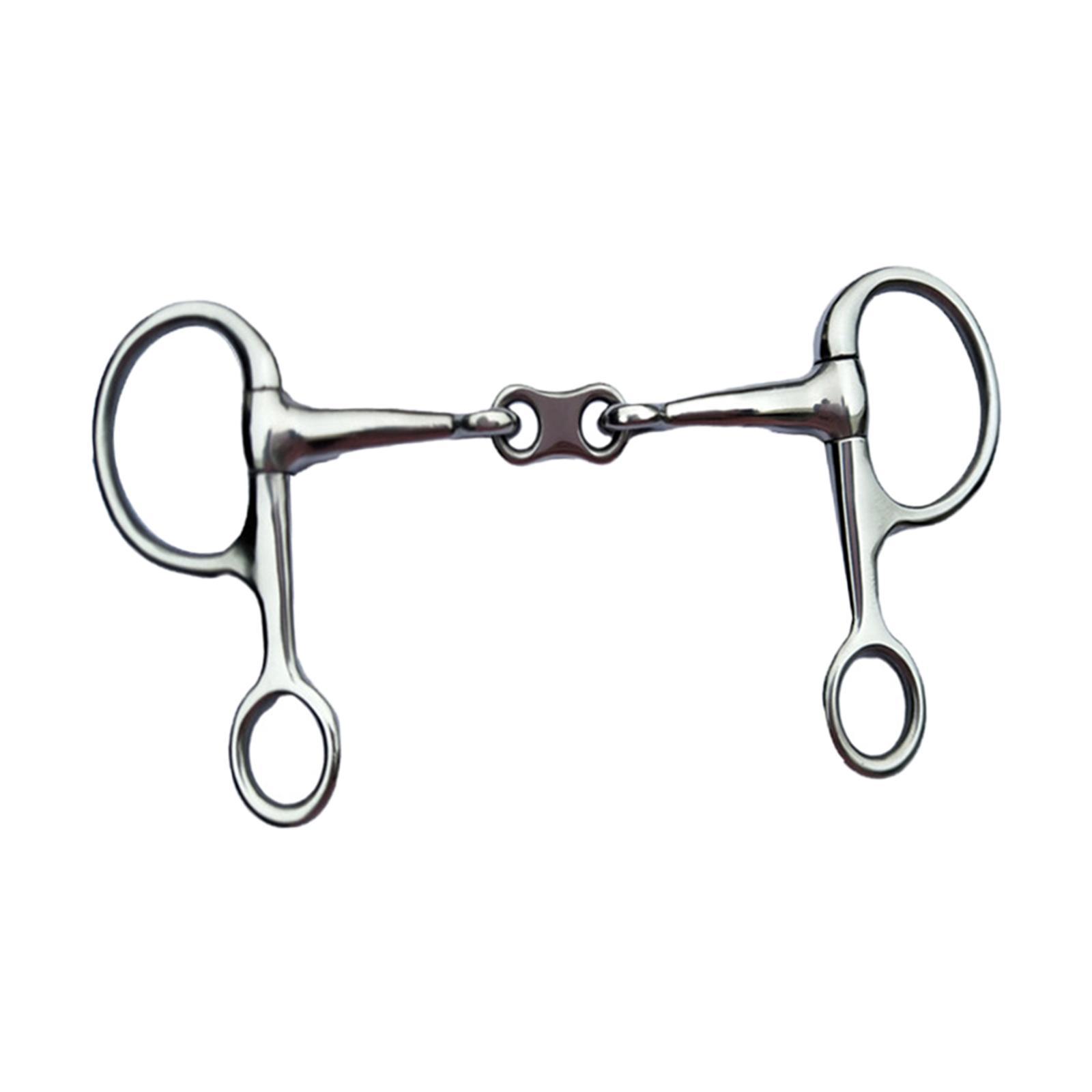 2 Rings Rings Snaffle Bits Gear Equestrian Accessories Durable Lightweight Horse Sports Horse Rings Bit Horse Riding Snaffle for Outdoor Sports