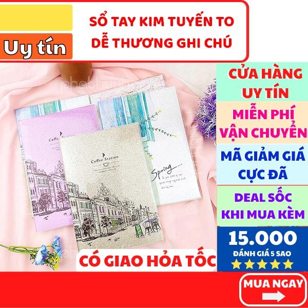 Sổ kim tuyến ghi chép cực đẹp độc đáo