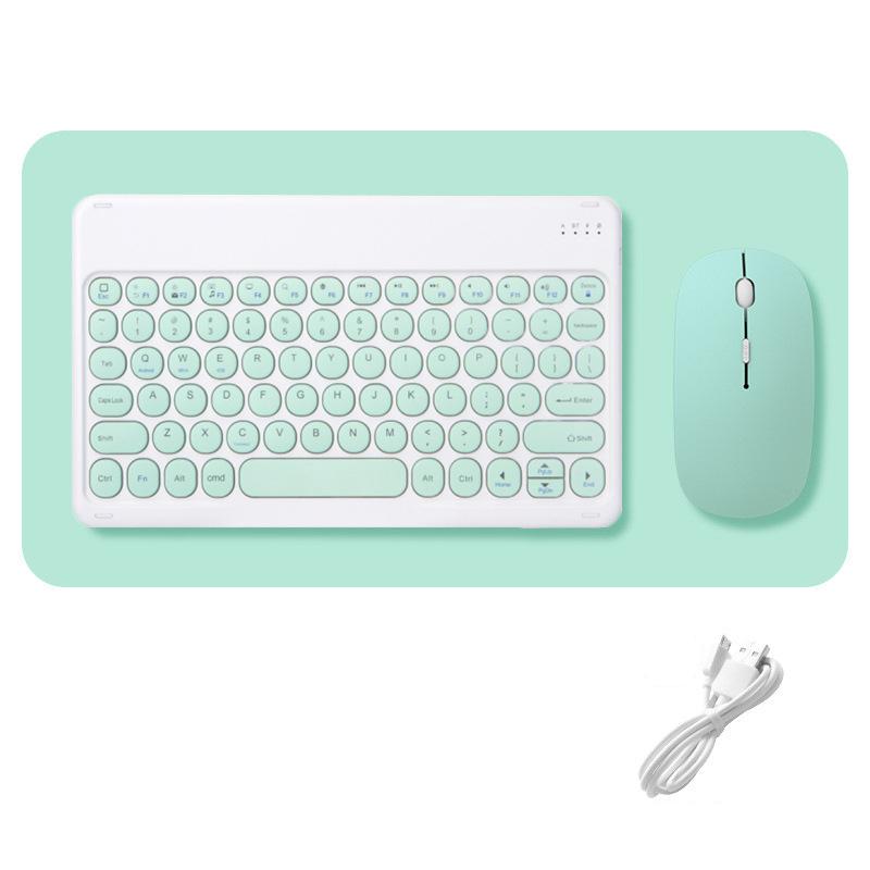 Bộ Bàn Phím Và Chuột Sản Phẩm Bộ Vòng Bluetooth Tiếng Do Thái Tây Ban Nha Pháp Hàn Quốc Dành Cho IOS iPad Android Windows Điện Thoại Máy Tính Bảng