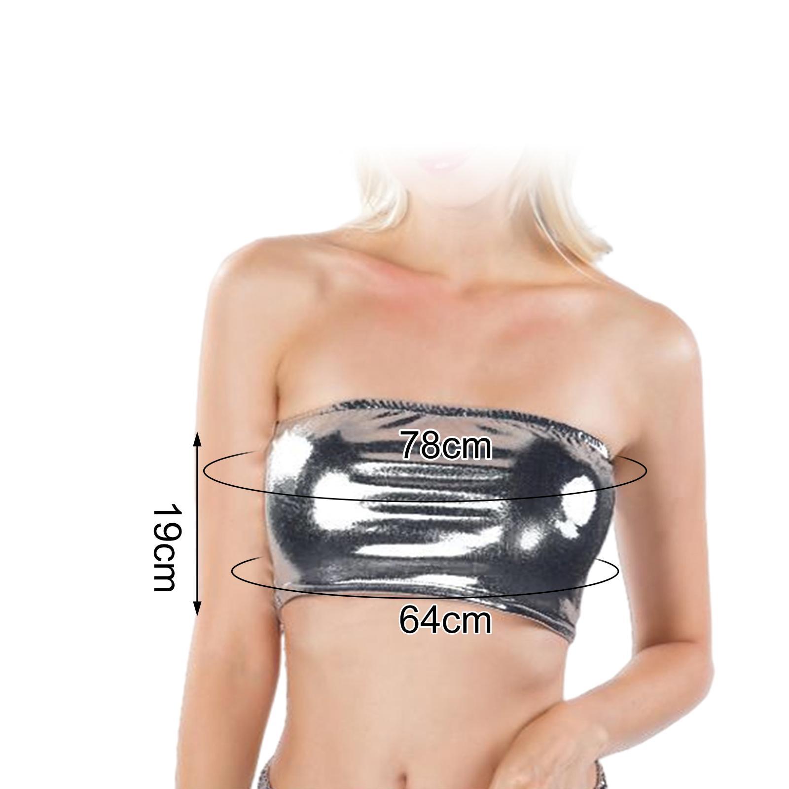 Women's Bandeau Top Strapless Sleeveless Top Swimsuit for Performance