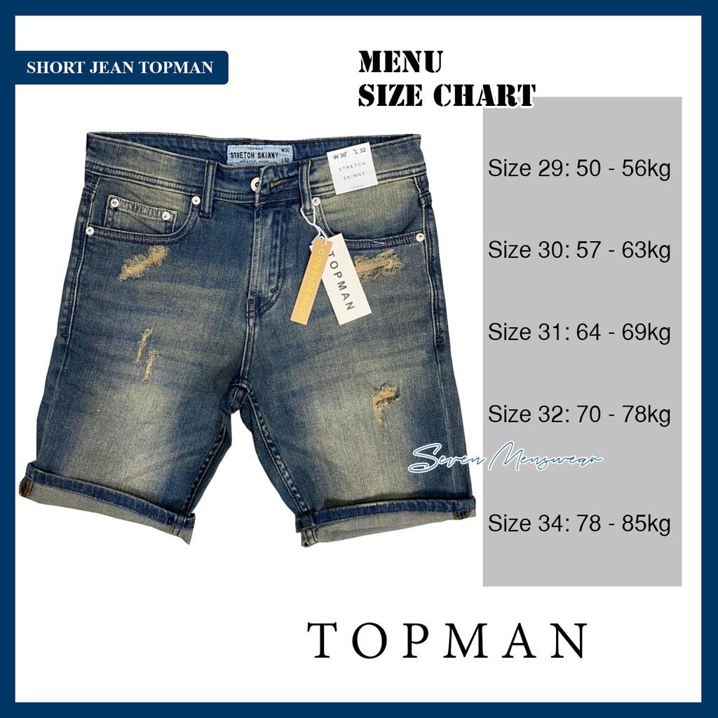 QUẦN SHORT JEAN &quot; CHÍNH HIỆU XUẤT DƯ TOPMAN&quot; / SHORT HÀNG HIỆU SIÊU ĐẸP GAM MÀU WASH NEW WED