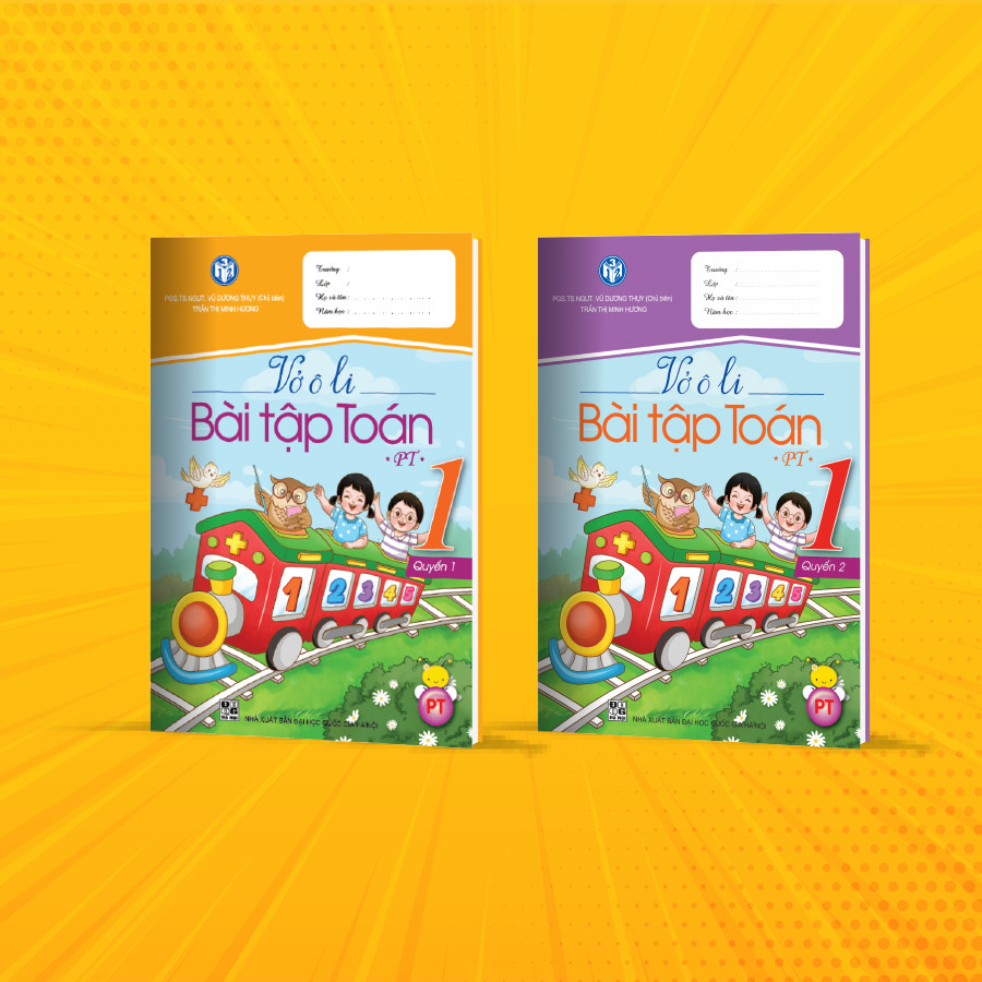 Bộ vở ô li bài tập Toán lớp 1