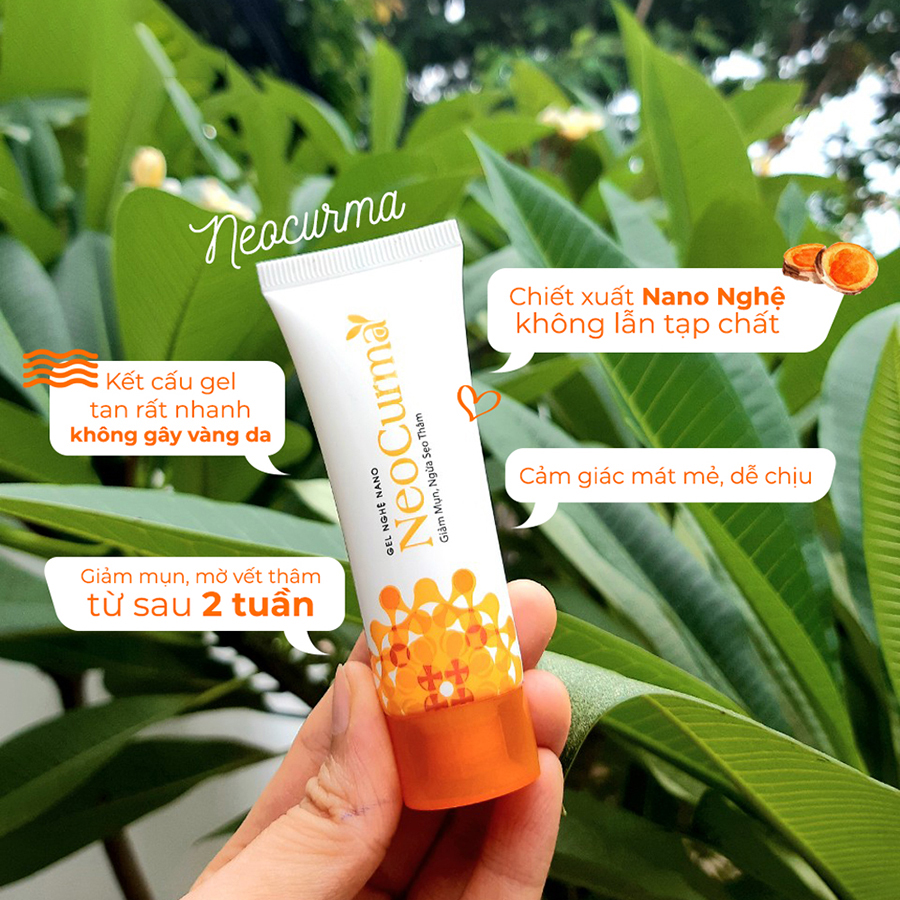 Combo 3 Gel Hỗ Trợ Giảm hỗ trợ điều trị Mụn Liền Sẹo Tinh Chất Nghệ Nano NeoCurma