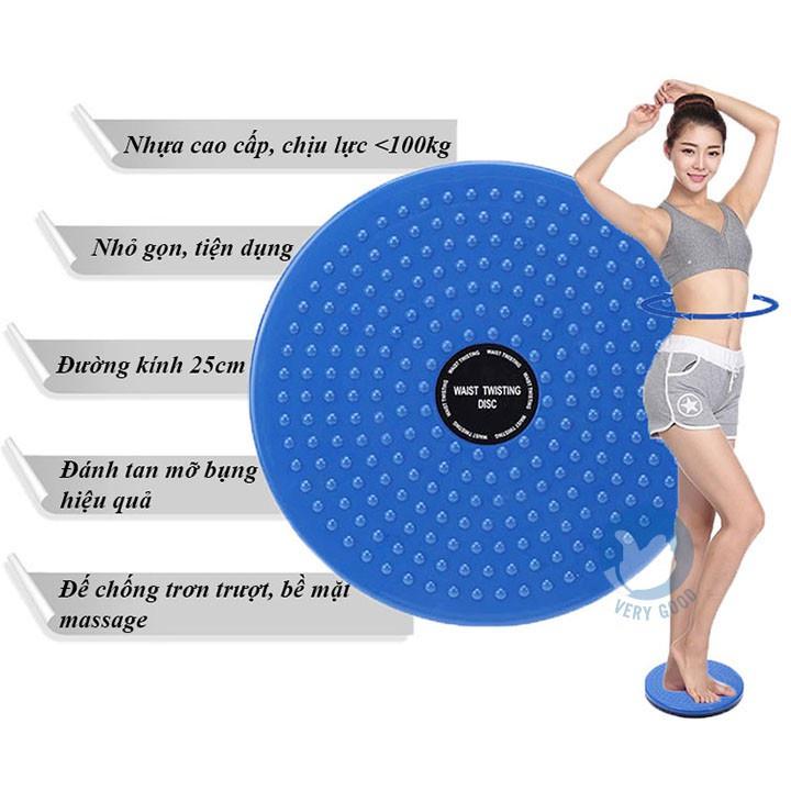 Bàn xoay eo tập bụng 360 độ Waist Twisting, đĩa xoay eo tập cơ eo tại nhà