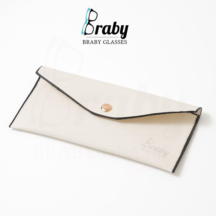 Túi đựng kính Braby ví da cao cấp mềm mại thiết kế sang trọng trẻ trung