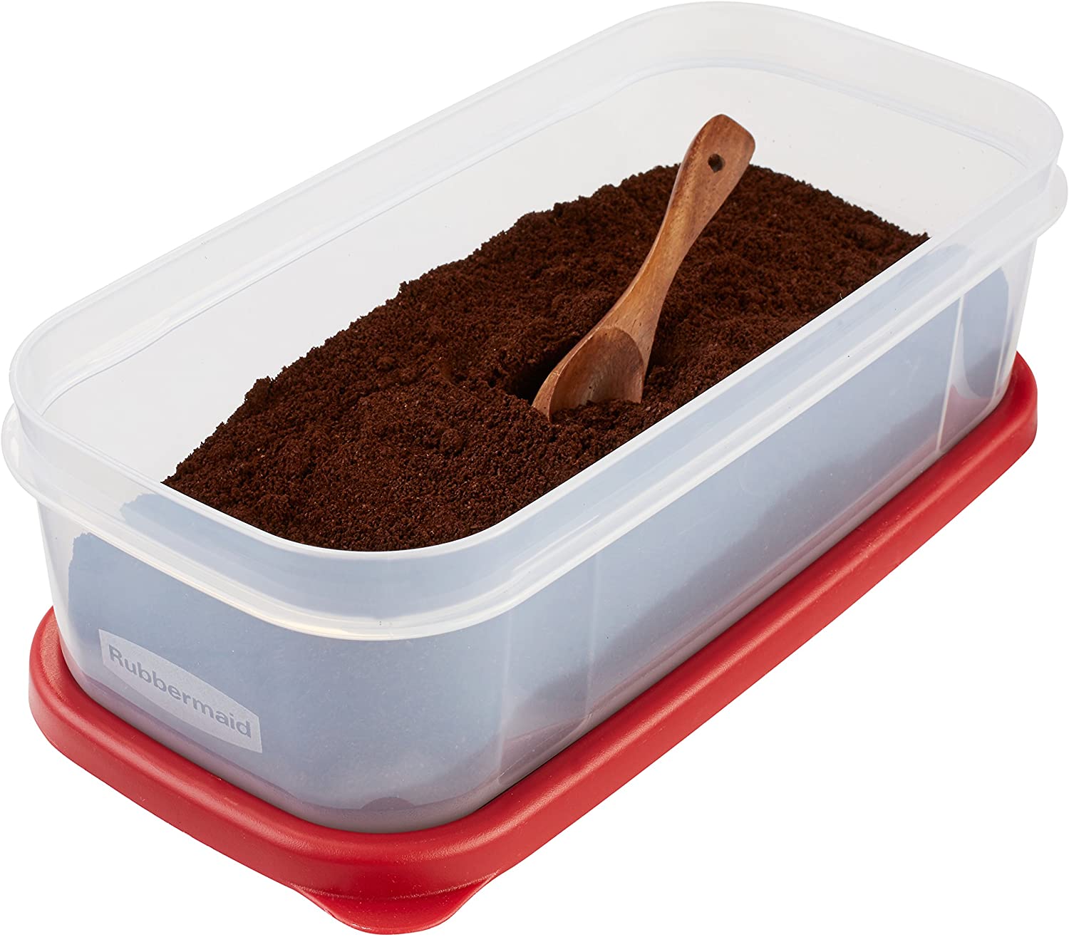 Hộp đựng đồ khô nguyên sinh nhựa nắp đỏ Rubbermaid USA size 1.18ML
