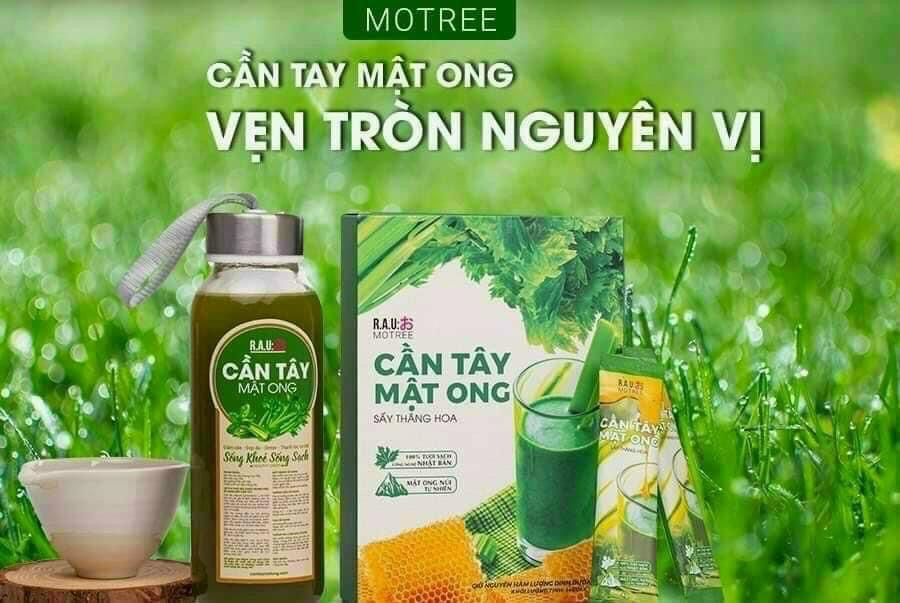 Combo 2 Hộp Bột Cần Tây Mật Ong Motree Mẫu Mới Hỗ Trợ Giảm Cân, Đẹp Da, Đẹp Dáng, Ngừa Mụn, Mờ Nám Tàn Nhang, Date Mới Nhất, Tặng Kèm Bình Thuỷ Tinh