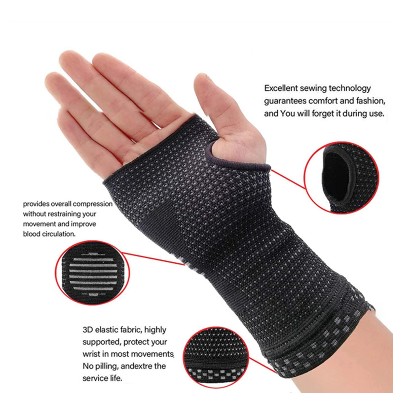 2x Professional Wrist Palm Support Compression Strap Weightlifting