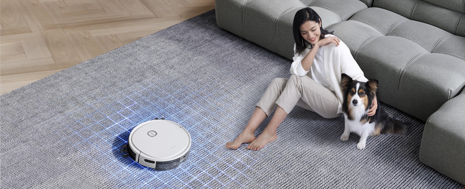 Robot hút bụi lau nhà thông minh Ecovacs Deebot Ozmo U2 Pro - Hàng chính hãng