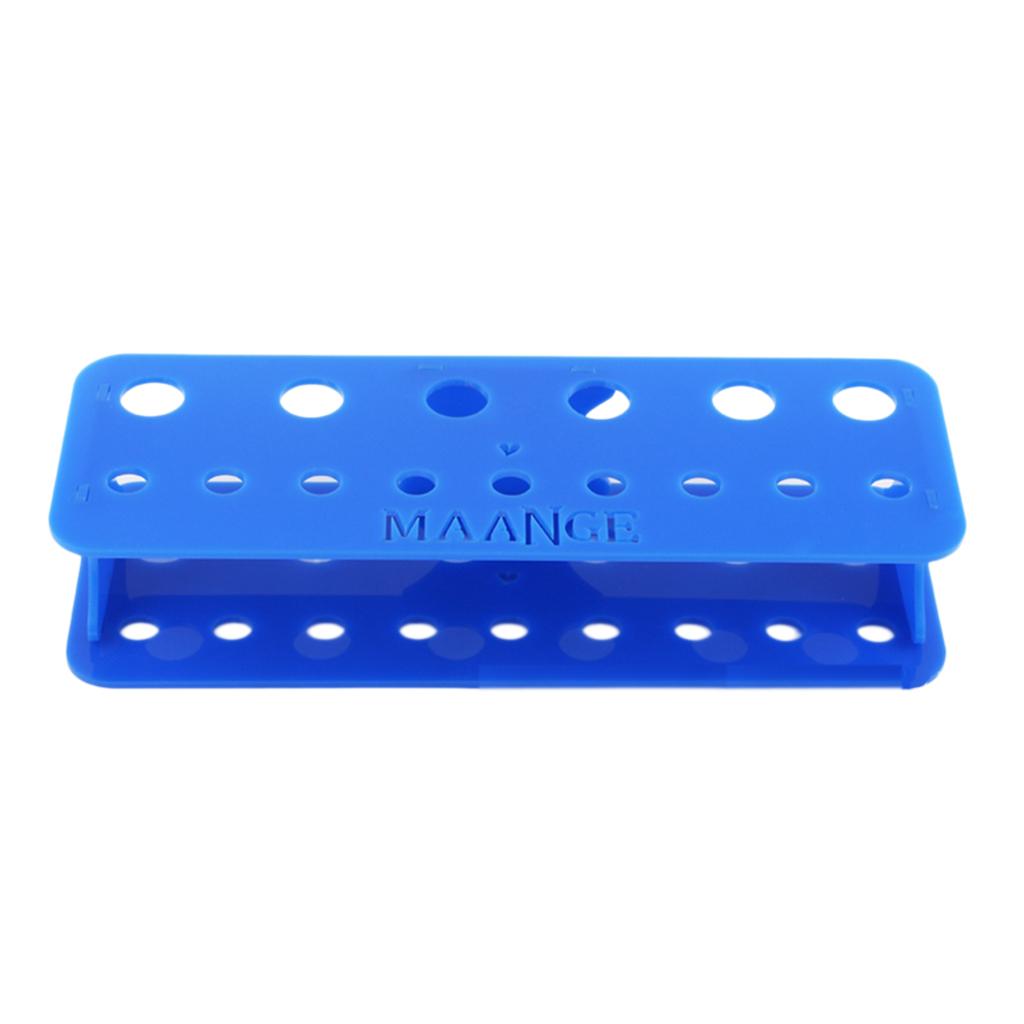 Cosmetic 15 Holes Acrylic Makeup Brush Holder Drying Rack Stand Brushes Display Organizer Dryer Shelf 4 Colors
