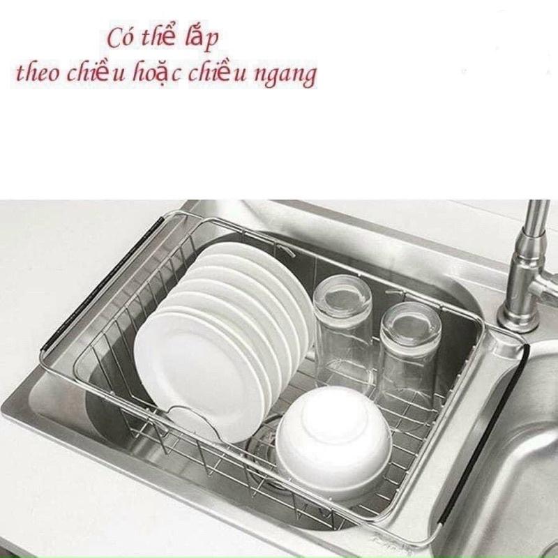 Giá Inox 304 đa năng gác bồn rửa bát