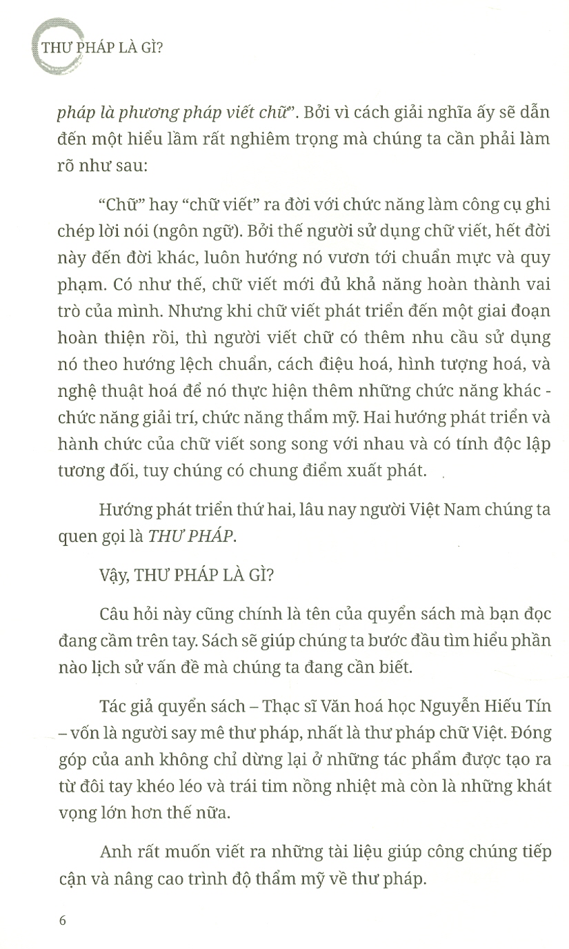 (Bìa mềm, in màu, tặng bookmark và bưu thiếp) THƯ PHÁP LÀ GÌ ? - Nguyễn Hiếu Tín – NXB Hồng Đức