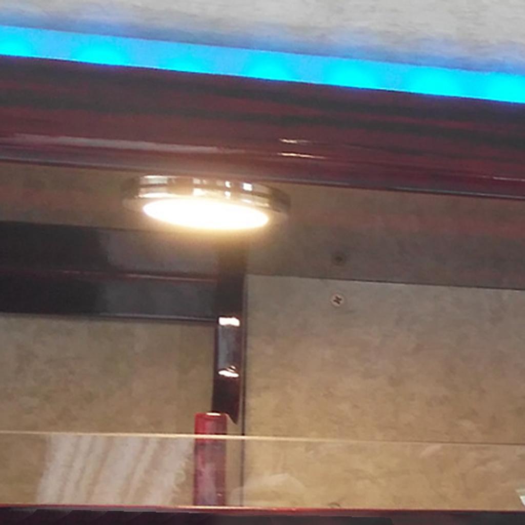 Round LED Ceiling Dome Light, Stainless Steel