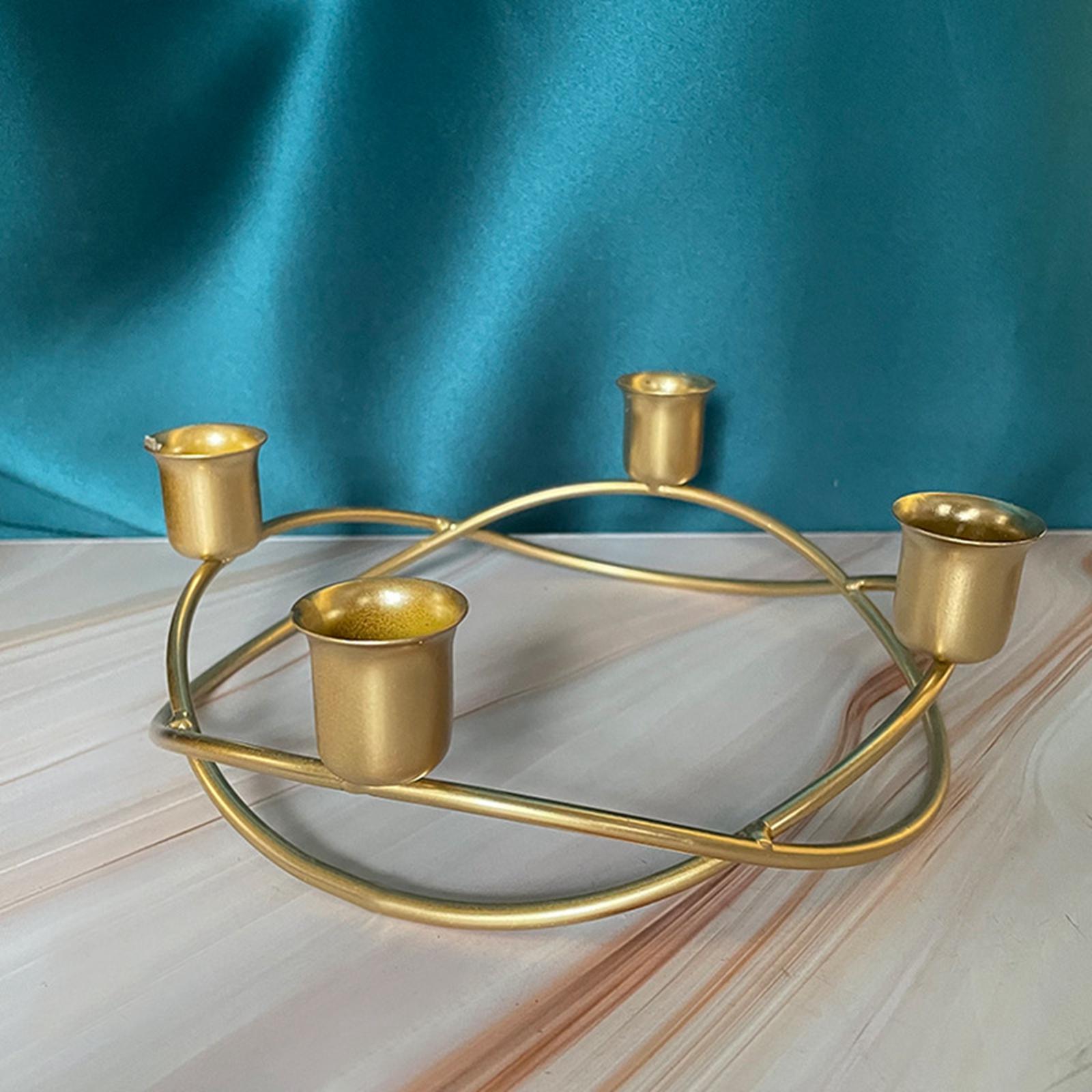 Candle Holder Wedding Table Home Home Decor Candle Holder Party Metal Stand Gold