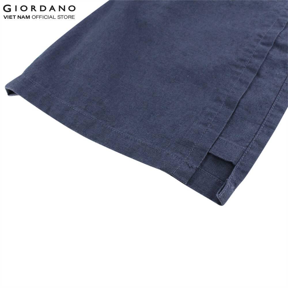 Quần linen ống rộng nữ Giordano 05421296