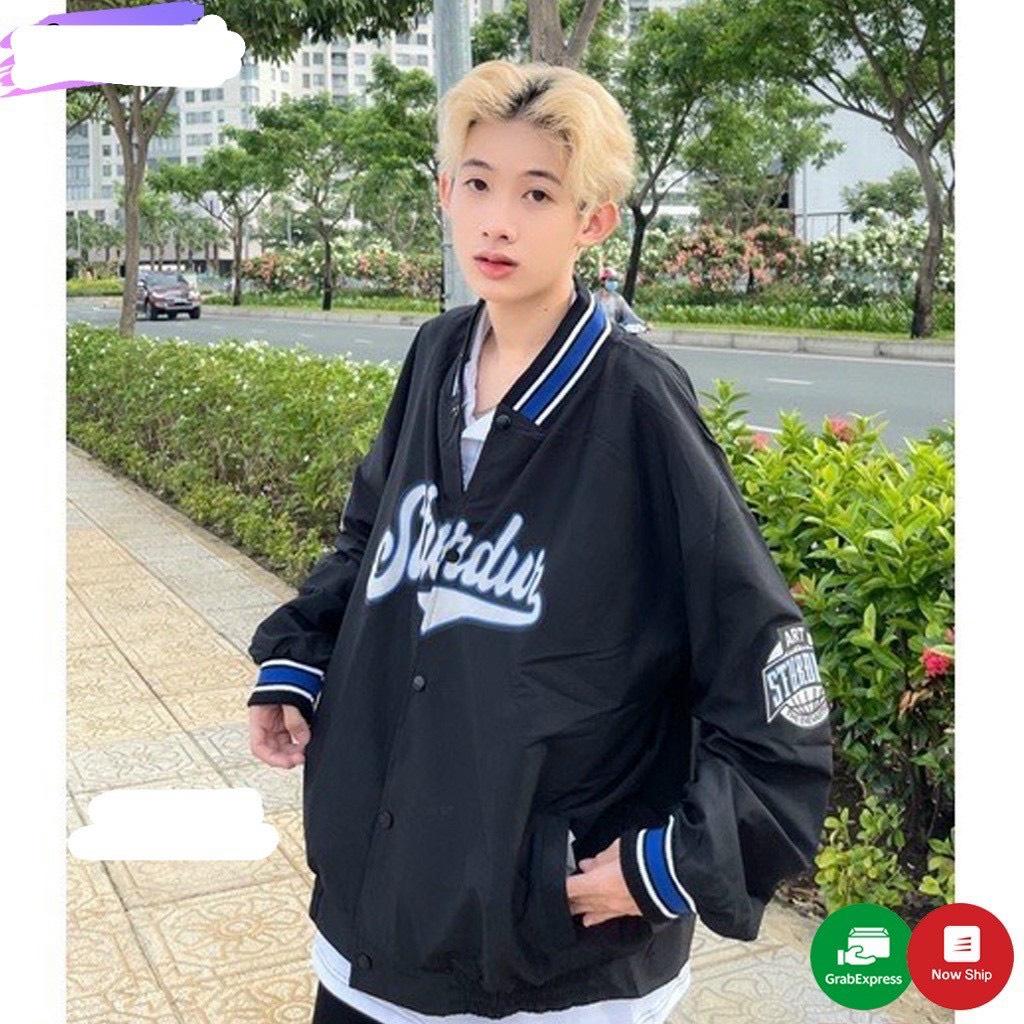 Áo Khoác Bomber Jacket STURDUR Form Rộng Unisex Ulzzang Nam Nữ