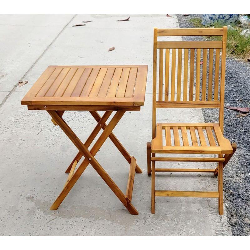 Bộ Bàn Gỗ Tràm Cao 70cm
