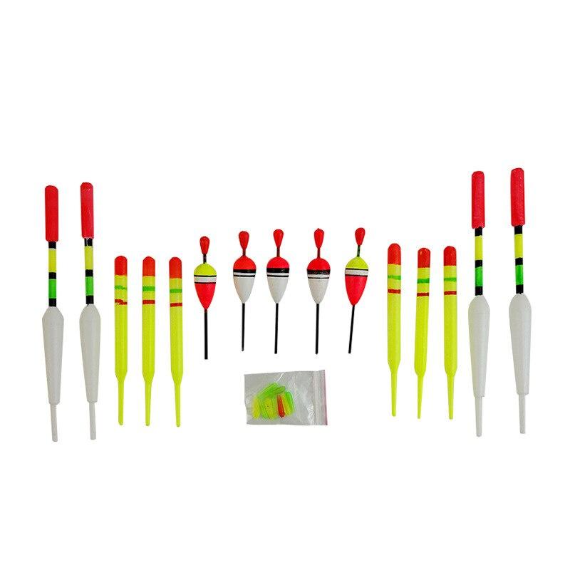 15PCS/Lot Mix Size Color Ice Fishing Float Bobber Set Buoy Boia Floats Fishing Floats Set for Carp Fishing Tackle Accessories