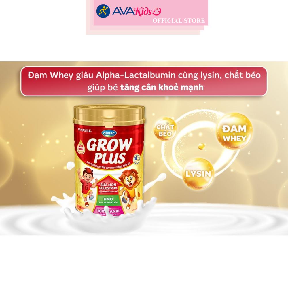 Sữa bột Dielac Grow Plus 1+ HT 850g (sữa non) - Hộp - Hàng chính hãng