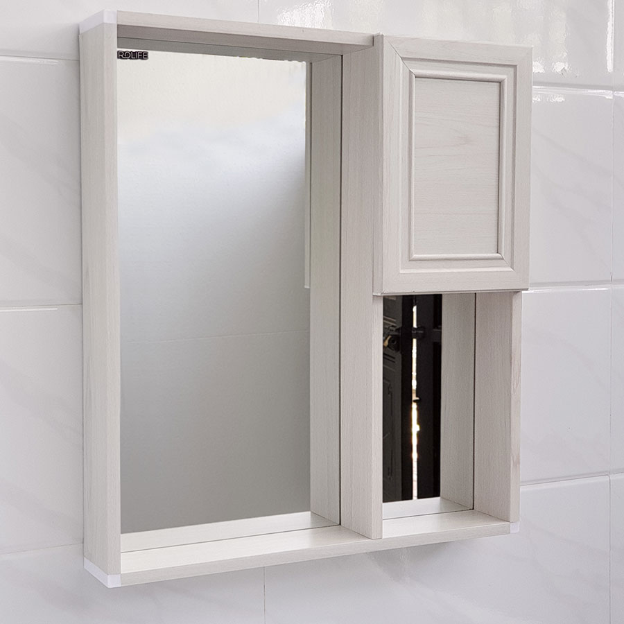 Bộ tủ Lavabo nhựa và carbon chịu nước Eurolife BLV-NC01 kháng nước chống ẩm chống bám bẩn, tạo khuẩn (Trắng)